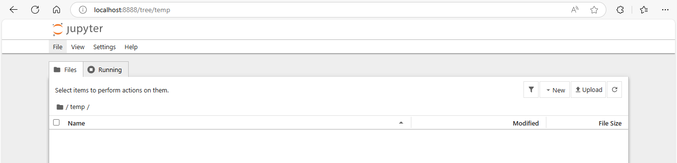 Jupyter file browser