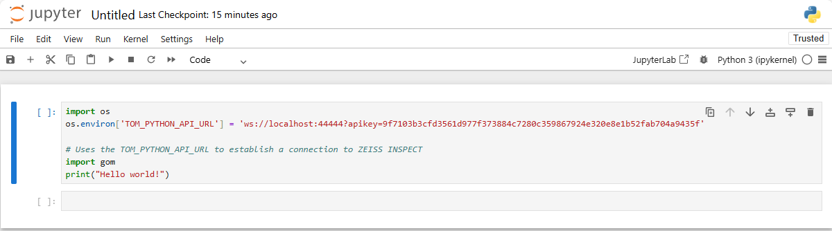 Jupyter Notebook - Cell 1