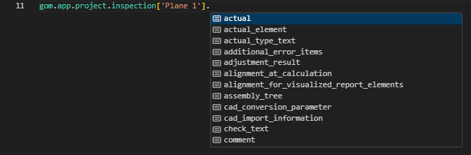 Select element properties