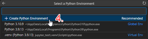 Create Python Environment