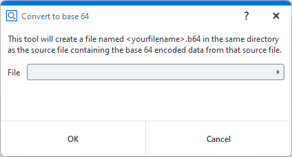 Base64 conversion tool