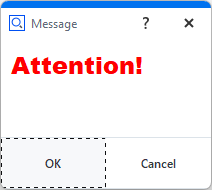 Continuous text widget with HTML formatted text