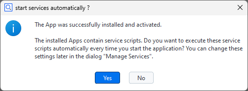 Autostart prompt after App installation